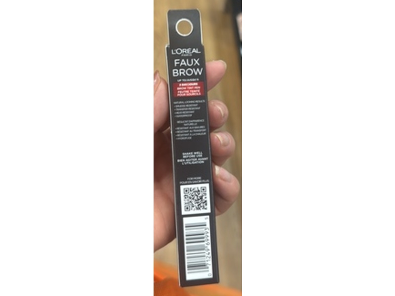 L'Oreal Paris Faux Brow Filling Pen, 393 Soft Balck, 0.03 fl oz/1mL