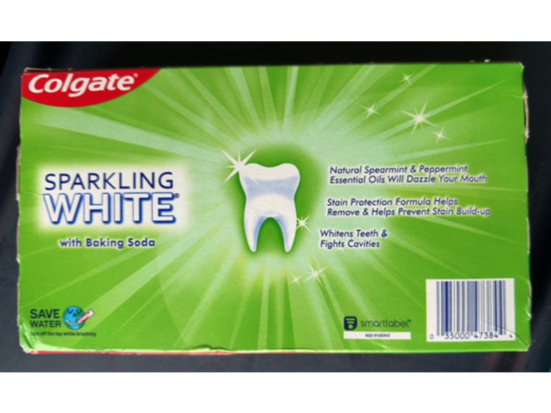 Colgate Sparkling White Toothpaste Gel, Mint Zing, 6.0 oz/170 g, Pack Of 3