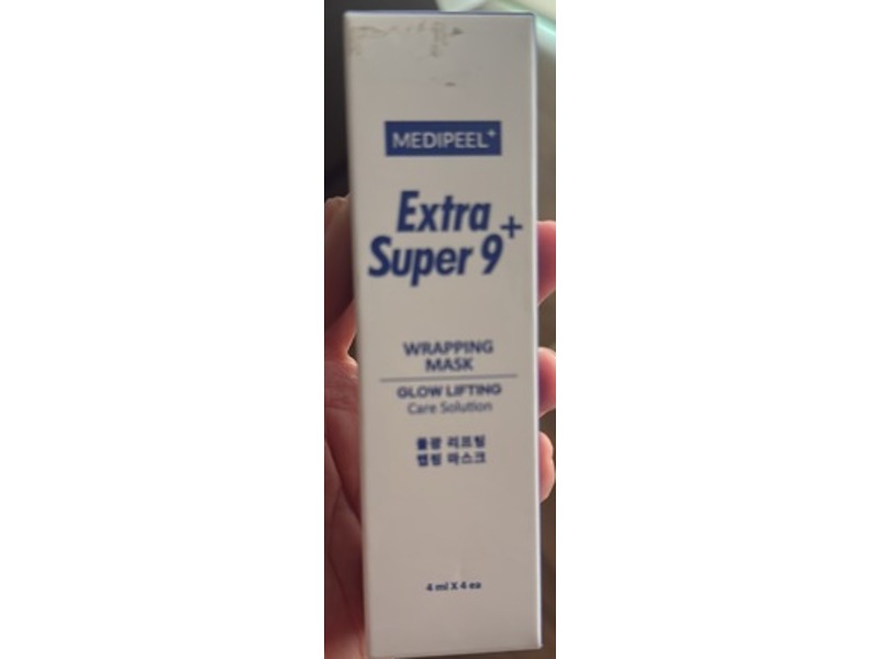 Medipeel Extra Super 9+ Glow Lifting Wrapping Mask, 4 mL, 4 Count