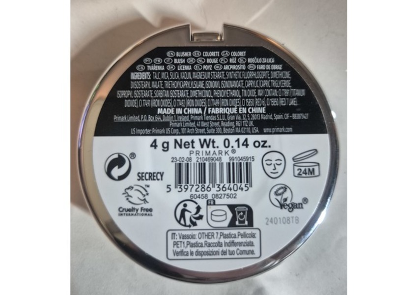 PS... Blush High Pigment Blusher, Secrecy, 0.14 oz/4 g