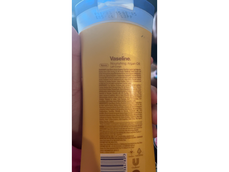 Vaseline Intensive Care Nourishing Argan Oil Body Lotion, 13.5 oz/400 mL
