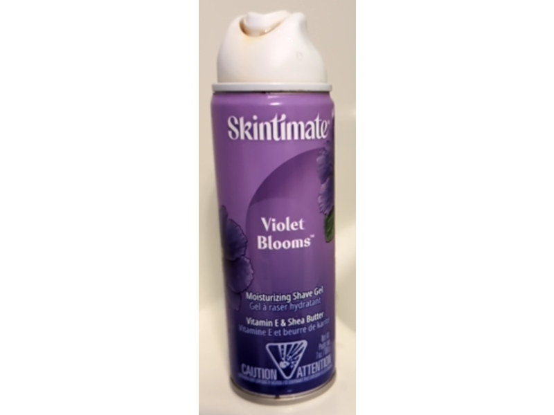 Skintimate Violet Blooms Moisturizing Shave Gel, Vitamin E & Shea Butter, 7 oz/198 g