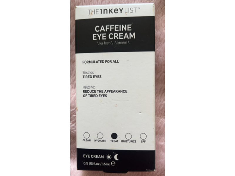 The Inkey List Eye Cream, Caffeine, 0.5 fl oz/15 mL
