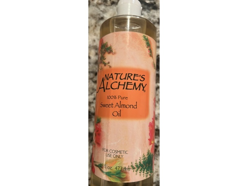 Nature's Alchemy Carrier Oil, Sweet Almond, 16 fl oz/473 mL