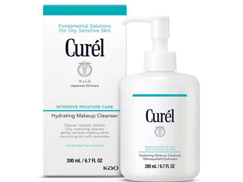 Curel Hydrating Makeup Cleanser, 6.7 fl oz/200 mL