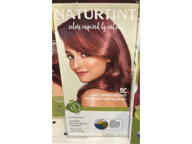 Naturtint Permanent Hair Color Gel, 5C Light Copper Chestnut, 5.75 fl oz/170 mL, Pack of 6