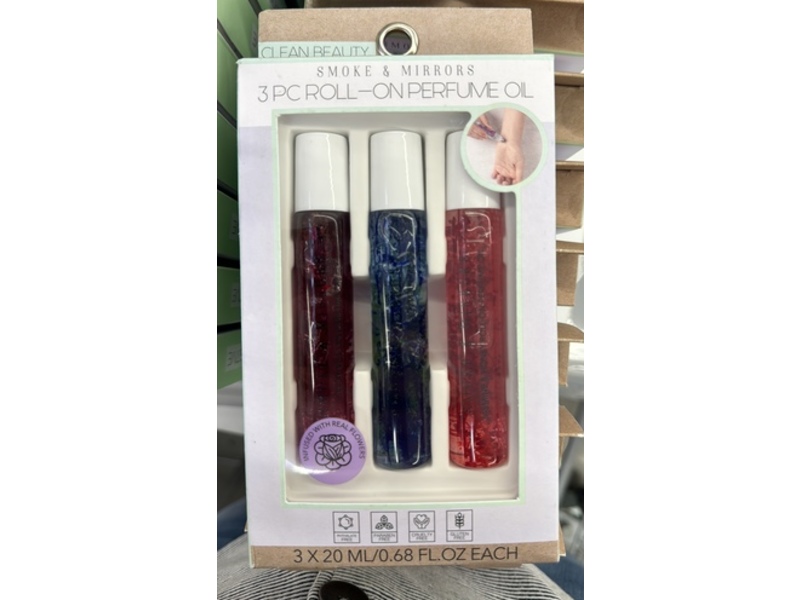 Smoke & Mirrors Roll-On Perfume Oil, 20 mL, 3 Count
