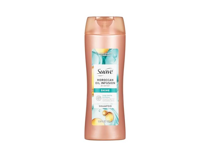 Suave Shine Shampoo, Moroccan Oil, 12.6 fl oz/373 mL