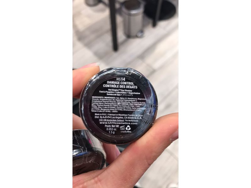 NYX Professional Makeup Hot Singles Eye Shadow, Damage Control, 0.04 oz/1.5