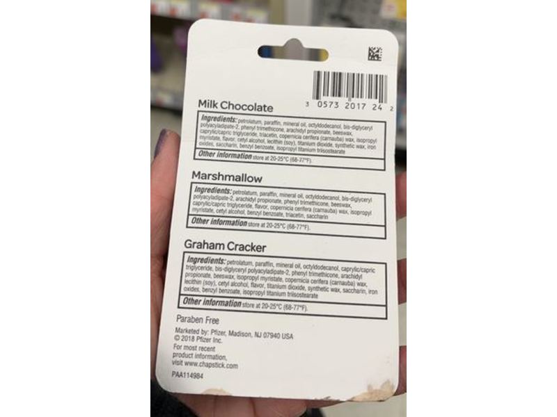 Chapstick S'Mores Collection Lip Balm, 0.15 oz, 3 Count