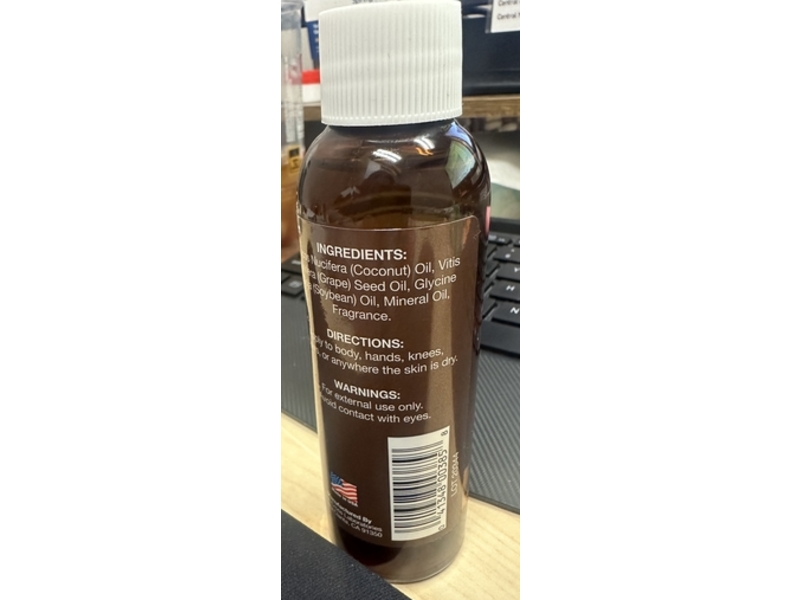 Spa Naturals Moisturizing Body Oil, Coconut Oil, 4.5 oz/133 mL