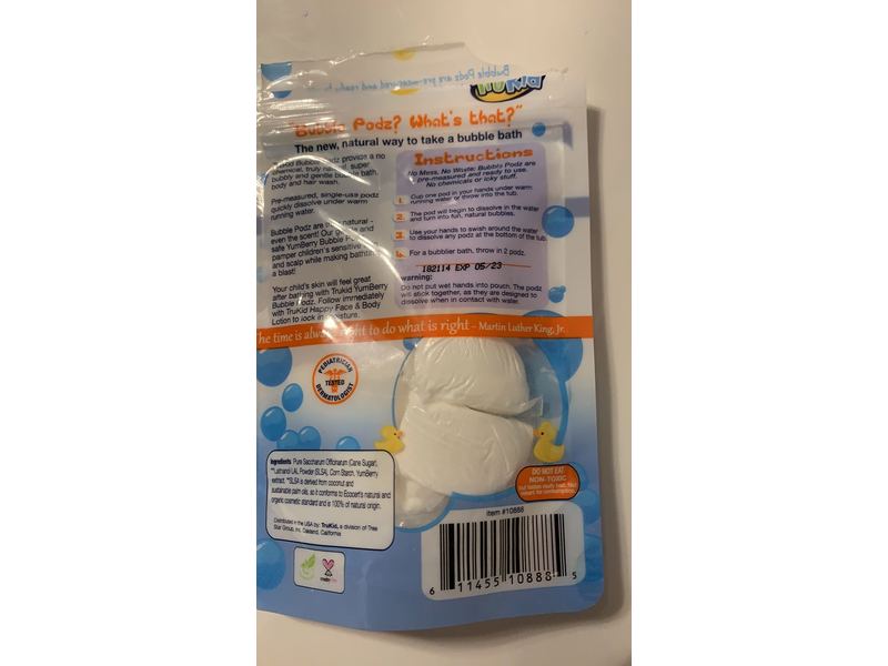 TruKid Bubble Podz Bubble Bath, Yumberry, 8 Podz