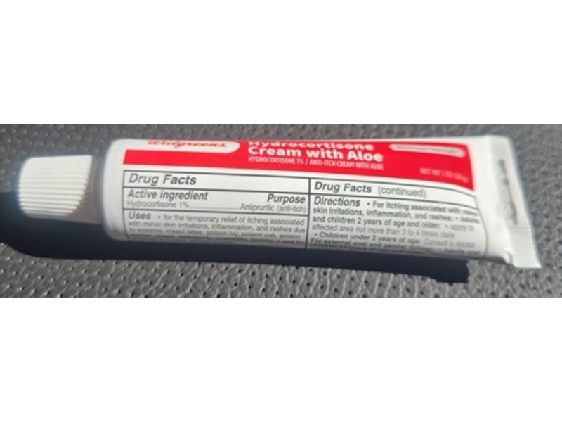Walgreens Hydrocortisone 1% Anti-Itch Cream, Aloe, 1 oz/28 g