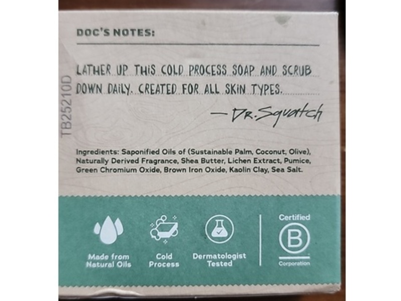 Dr. Squatch Men's Natural Soap, Sierra Storm, 5 oz/141 g