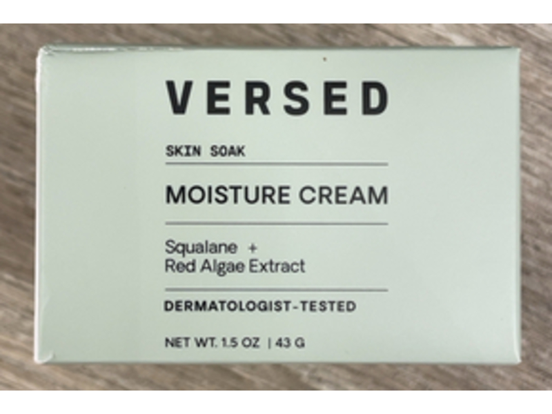 Versed Moisture Cream, Squalane + Red Algae Extract, 1.5 oz/43 g
