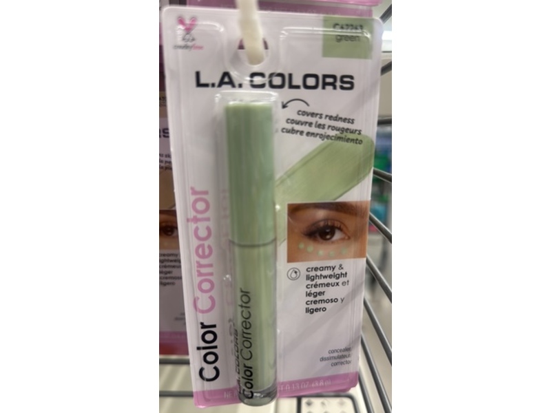 L.A. Colors Color Corrector, Green, 1.3 oz/3.8 g