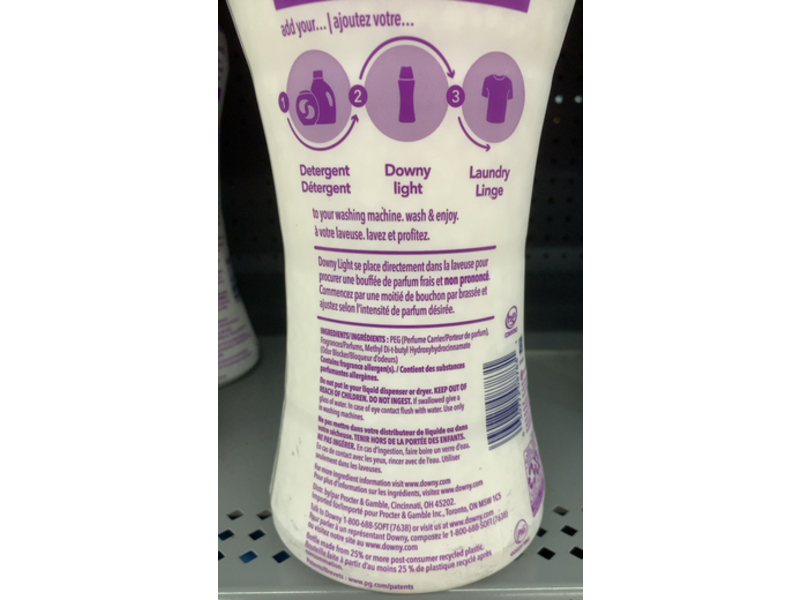 Downy Light In - Wash Scent Booster, White Lavender, 24.0 oz/680 g