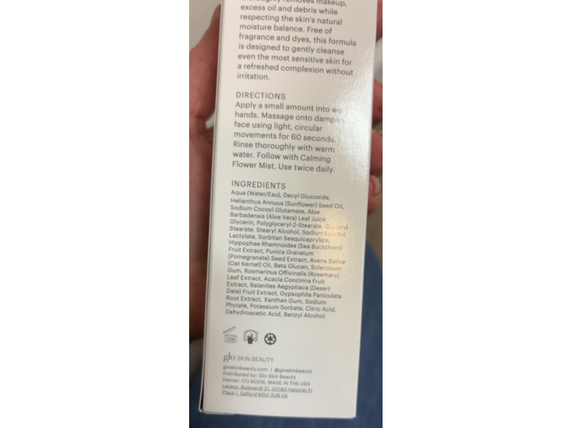 Glo Skin Beauty Gentle Cream Cleanser, 6.7 fl oz/200 mL