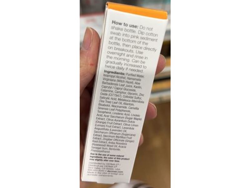 Derma-E Sulfur Spot Treatment,1 fl oz/30 mL