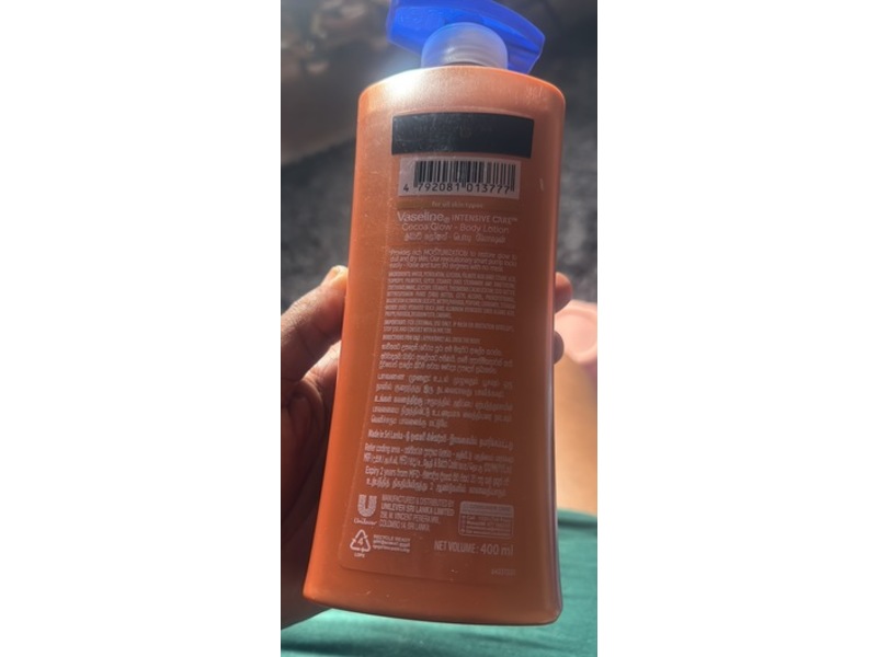 Vaseline Serum Lotion, Cocoa Glow, 400 mL