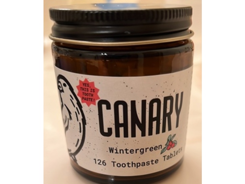 Canary Toothpaste Tablets, Wintergreen, 126 Count