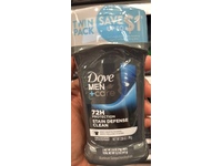 Dove Men+Care 72H Protection Stain Defense Clean Antiperspirant, 2.6 oz/74 g, Pack Of 2 - thumbnail 2