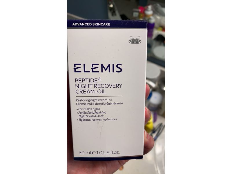 Elemis Peptide4 Night Recovery Cream-Oil, 1.0 fl oz/30 mL