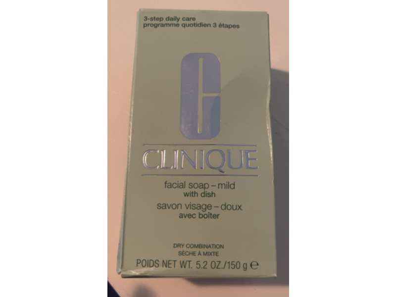 Clinique Facial Soap Mild with Dish, 5.2 oz/150 mL