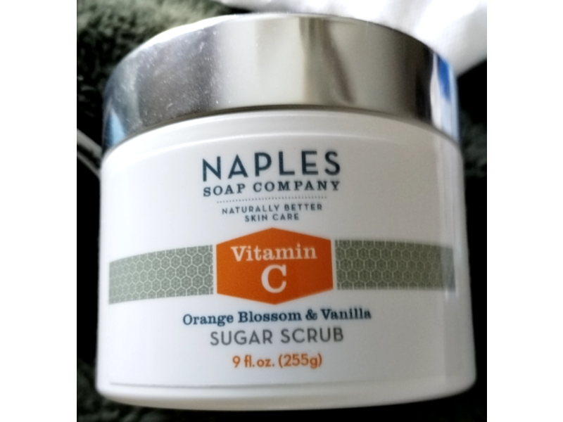 Naples Soap Company Vitamin C Sugar Scrub, Orange Blossom & Vanilla, 9 fl oz/255 g
