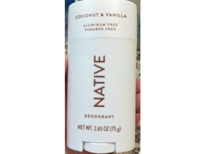Native Deodorant Stick, Coconut & Vanilla, 2.65 oz/75 g