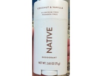 Native Deodorant Stick, Coconut & Vanilla, 2.65 oz/75 g - thumbnail 2