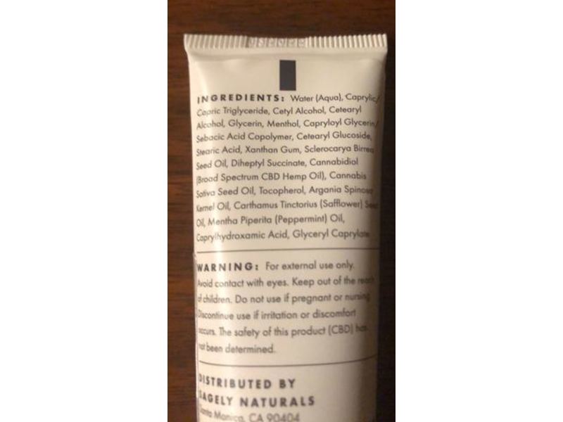 Sagely Naturals Cbd Cream, Relief & Recovery, 1 fl oz/30 mL