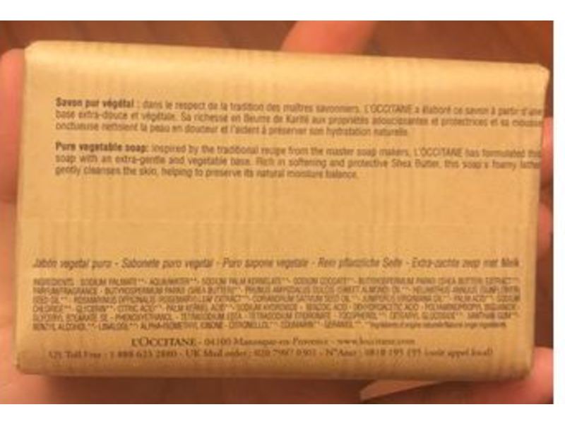 L'occitane En Provence Extra - Gentle Soap, Milk & Shea Butter, 8.8 oz/250 g