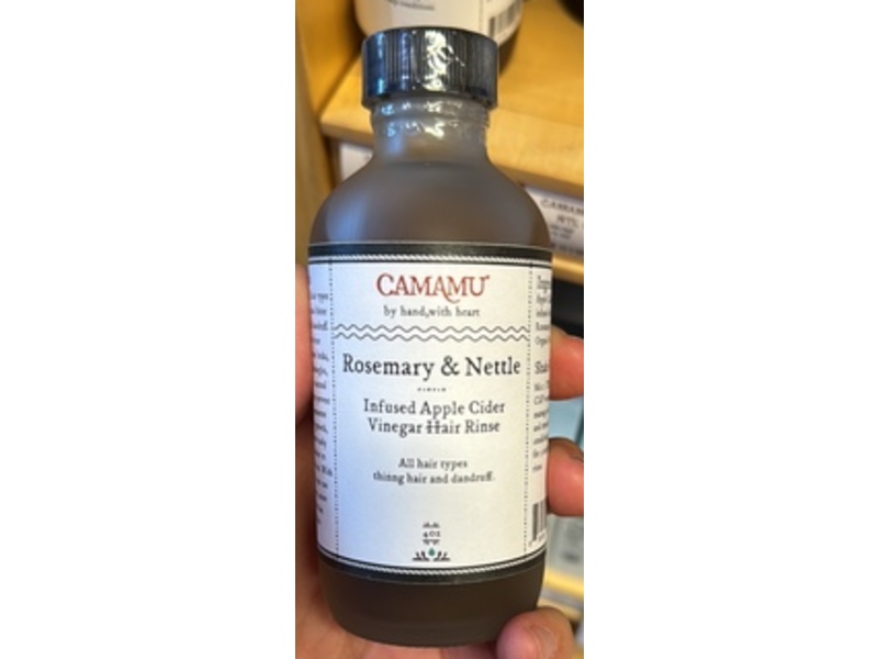 Calamus Infused Apple Cider Vinegar Hair Rinse, Rosemary & Nettle, 4 oz