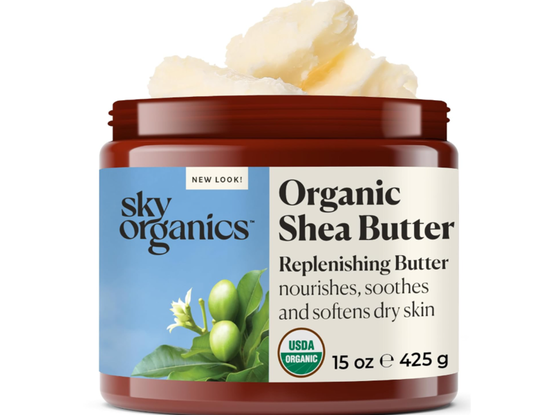 Sky Organics Replenishing Butter, Organic Shea Butter, 15 oz/425 g