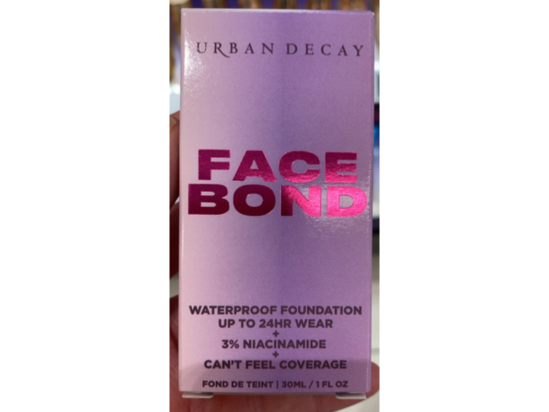 Urban Decay Face Bond Waterproof Foundation, Shade 13 Light Medium Cool Olive,1 fl oz/30 mL