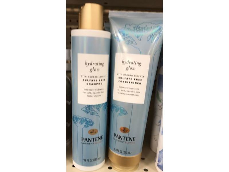 Pantene Hydrating Glow Sulfate Free Shampoo & Conditioner Set