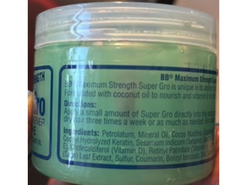 Bronner Brothers Maximum Strength Super Gro Thickener, Vitamin E, 6 fl oz