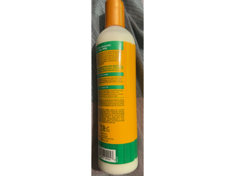 Cantu Hydrating Hair Milk, Avocado Oil + Shea Butter & Pure Honey, 12 fl oz/355 mL