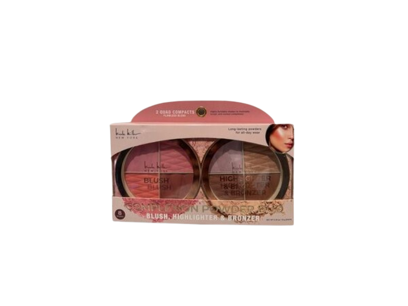 Nicole Miller Blush, Highlighter & Bronzer Complexion Powder Duo, 10 g
