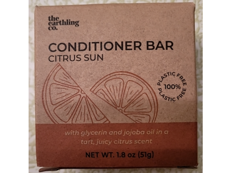 The Earthling Co. Conditioner Bar, Citrus Sun, 1.8 oz/51 g