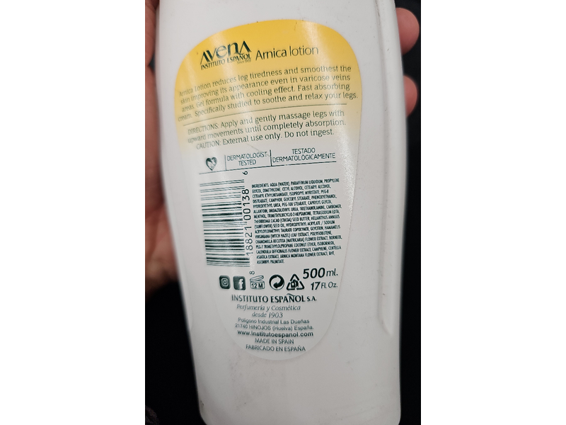 Avena Arnica Lotion, 17 fl oz/500 mL, Pack OF 2