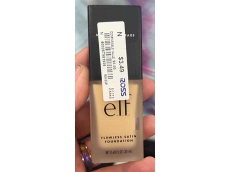 e.l.f Flawless Stain Foundation, 100 Lily, 0.68 fl oz/20 mL