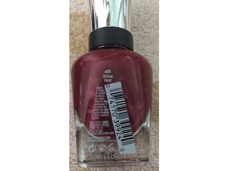 Sally Hansen Complete Salon Manicure Nail Polish, Wine Not, 0.5 fl oz/14.7 mL