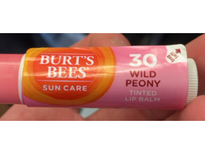 Burt's Bees Sun Care Tinted Lip Balm, SPF 30, Wild Peony