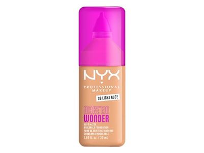 NYX Professional Makeup Make 'Em Wonder Liquid Foundation, 09 Light Nude, 1.01 fl oz/30 mL