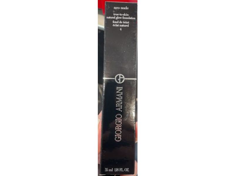 Giorgio Armani Neo Nude True-To-Skin Natural Glow Foundation, 4, 1.18 fl oz/35 mL
