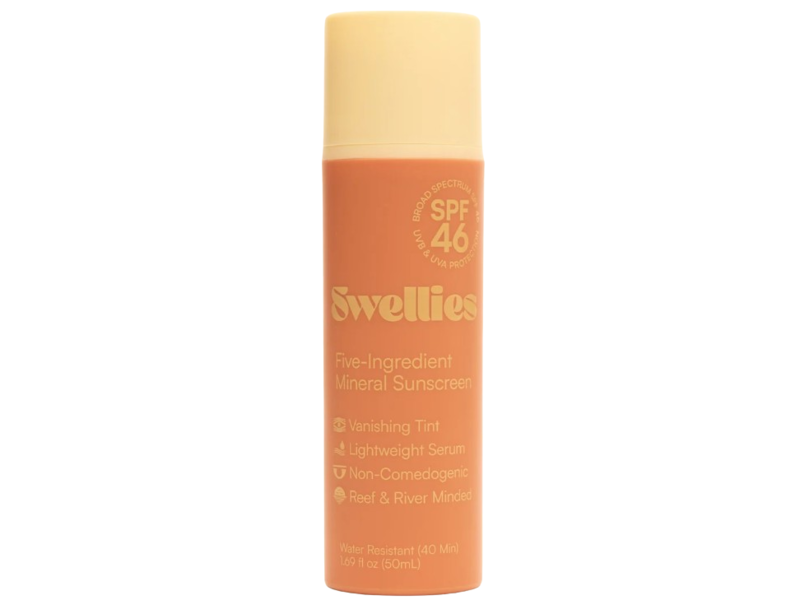 Swellies Five-Ingredient Mineral Sunscreen, SPF 46, 1.69 fl oz/50 mL