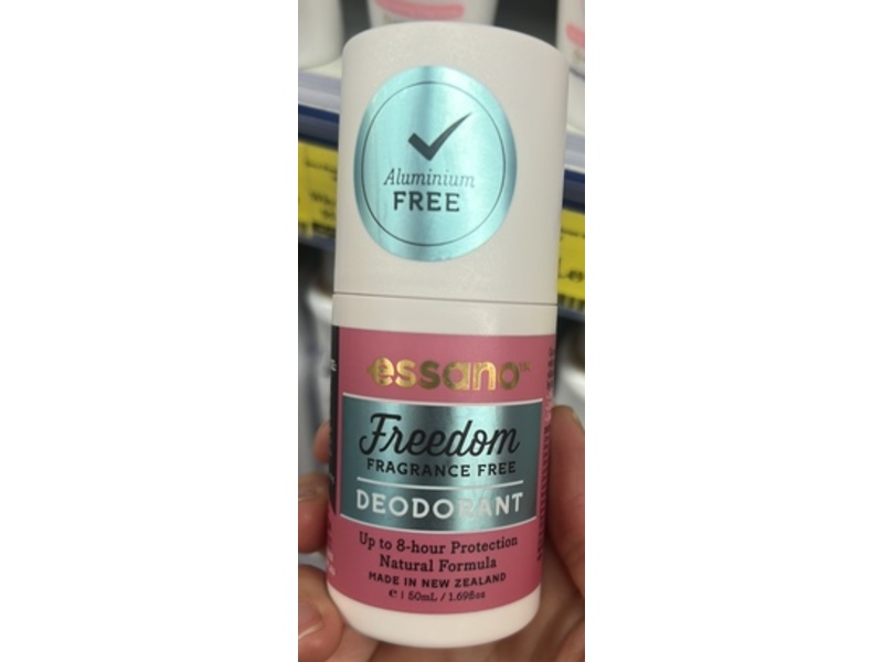 Essano Freedom Fragrance Free Deodorant, 1.69 fl oz/50 mL