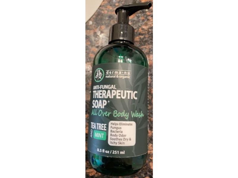 Derma-Nu Anti-Fungal Therapeutic Soap, Tea Tree & Mint, 8.5 fl oz/251 mL